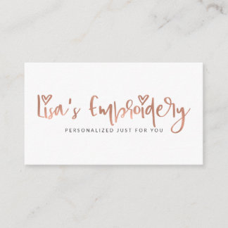 Lisa's Embroidery | Not Editable Template Business Card
