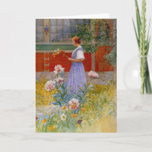 Lisbeth with Peonies Card