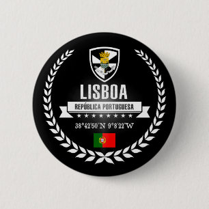 Lisboa 6 Cm Round Badge