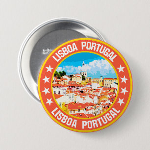 Lisboa 7.5 cm round badge