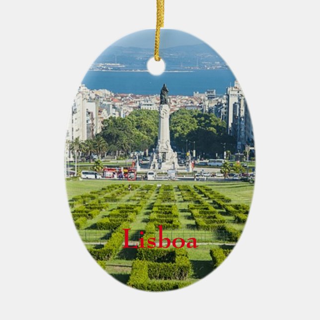 Lisboa* Marqûes Pombal Christmas Ornament (Front)
