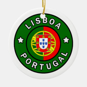 Lisboa Portugal Ceramic Tree Decoration