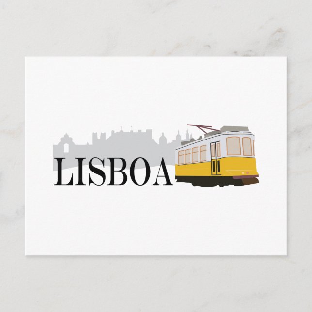 Lisboa Tram Postcard (Front)