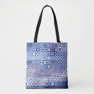 Lisbon Aquarium tiles texture pattern ceramic port Tote Bag