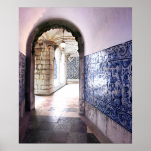 Lisbon Azulejos Tiles  Architecture Photo Poster