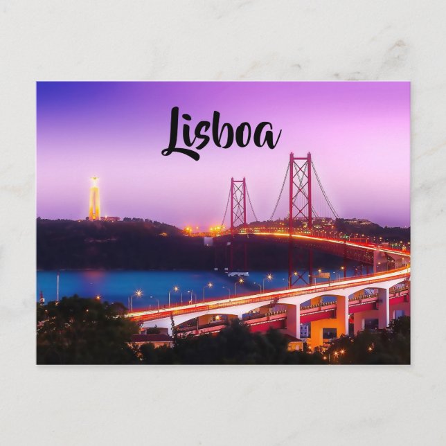 Lisbon bridge postcard (Front)