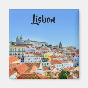 Lisbon buildings magnet