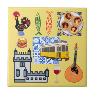 Lisbon City Symbols Tile