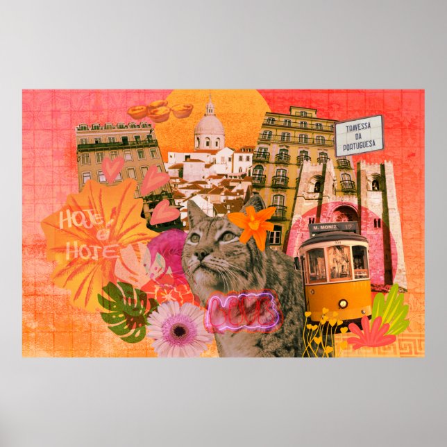 Lisbon collage Print, Value Poster Paper (Matte) (Front)