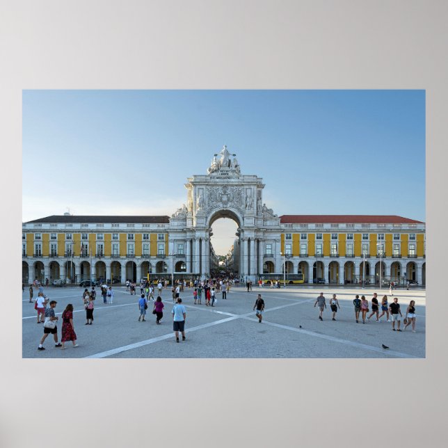 Lisbon. Commerce Square. Poster (Front)