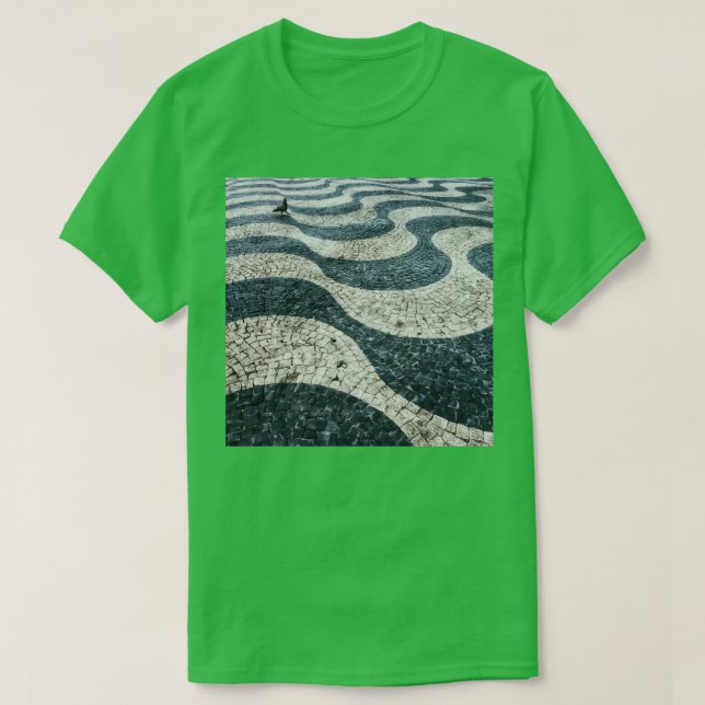 Lisbon Crazy Paving T-Shirt (Design Front)