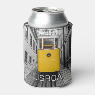 Lisbon Elevator Vintage Ascensores de Lisboa Retro Can Cooler