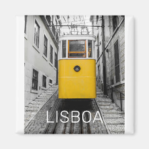 Lisbon Elevator Vintage Ascensores de Lisboa Retro Magnet
