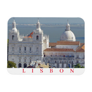 Lisbon Estrela Basilica view fridge magnet