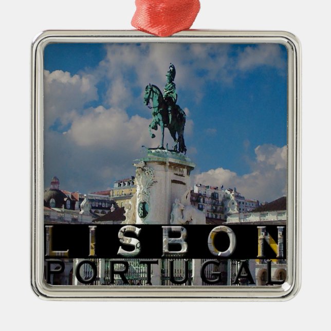 Lisbon Metal Tree Decoration (Front)