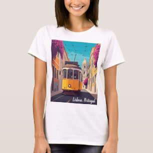 Lisbon Portugal Anime Style T-Shirt