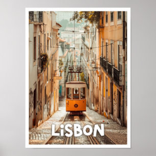 Lisbon Portugal Art travel famous place Poster
