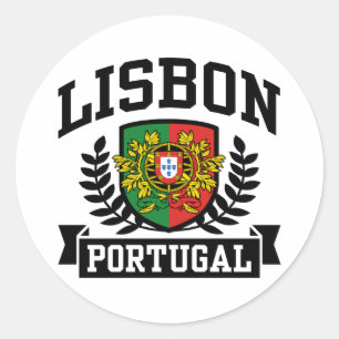 Lisbon Portugal Classic Round Sticker