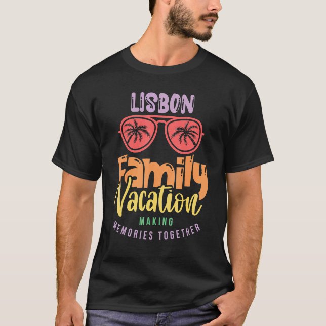 Lisbon  Portugal Family Vacation Matching Outfit T-Shirt (Front)