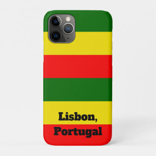 Lisbon, Portugal Flag Stripes Case-Mate iPhone Case