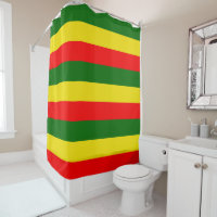 Lisbon, Portugal Flag Stripes Shower Curtain