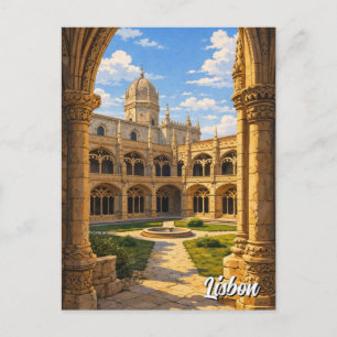 Lisbon Portugal Jerónimos Monastery Postcard