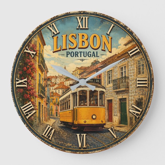 Lisbon Portugal  Large Clock (Front)