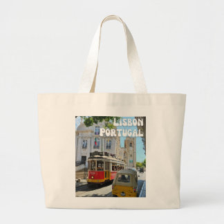 Lisbon, Portugal Large Tote Bag