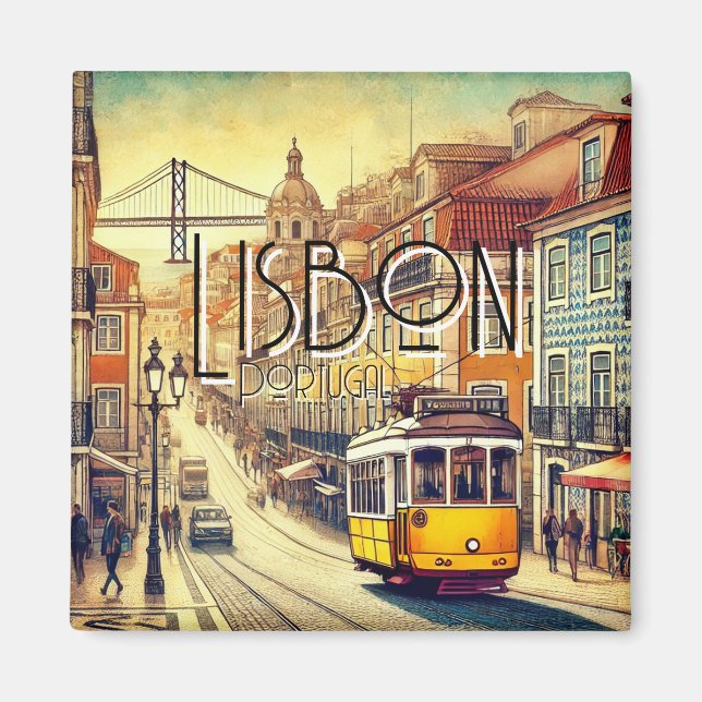 Lisbon, Portugal Magnet (Front)