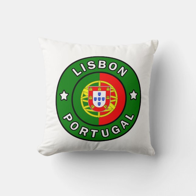Lisbon Portugal pillow (Front)