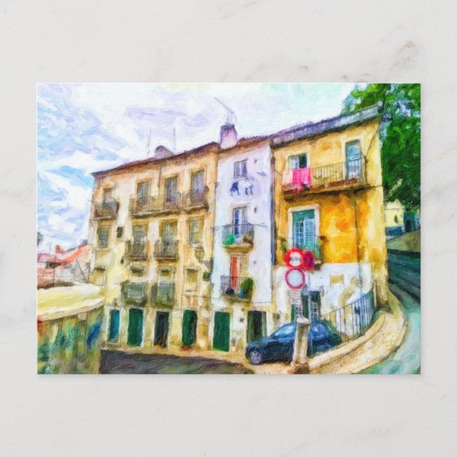 Lisbon Portugal Postcard (Front)
