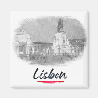 Lisbon - Portugal - Praça do Comércio Magnet