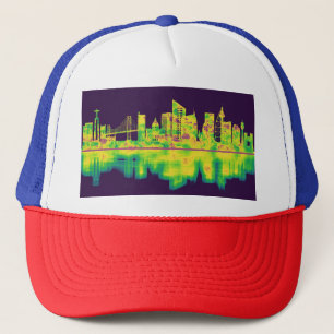 Lisbon Portugal Skyline Trucker Hat