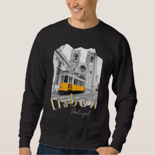Lisbon Portugal Tram Portuguese Souvenirs Lisboa L Sweatshirt