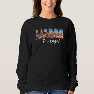 Lisbon Portugal Tram Portuguese Souvenirs Lisboa L Sweatshirt