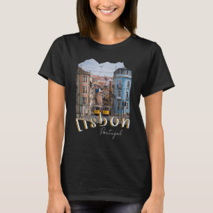 Lisbon Portugal Tram Portuguese Souvenirs Lisboa L T-Shirt