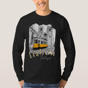 Lisbon Portugal Tram Portuguese Souvenirs Lisboa L T-Shirt