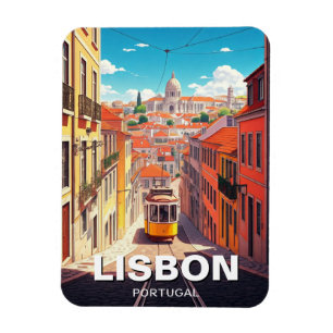Lisbon Portugal Travel Alfama National Pantheon Magnet