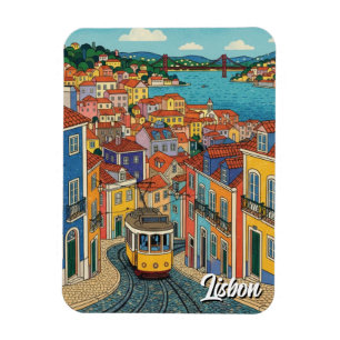 Lisbon Portugal Travel  Magnet