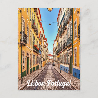 Lisbon Portugal vintage  Postcard
