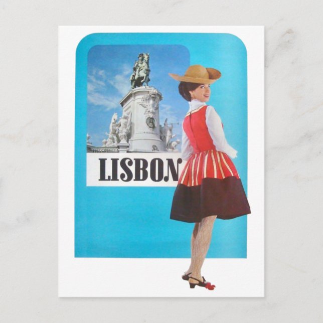 Lisbon Portugal   Vintage Travel postcard (Front)