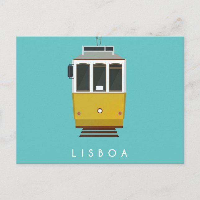 Lisbon Postcard Tram (Front)
