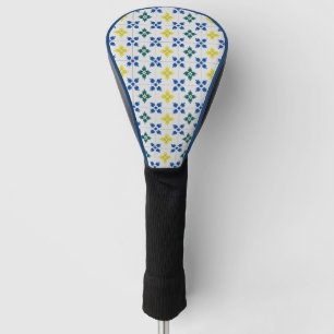 Lisbon pretty tiles or azulejo pattern golf head cover