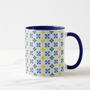 Lisbon pretty tiles or azulejo pattern mug