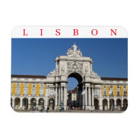 Lisbon Rua Augusta Arch fridge magnet