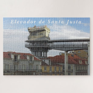 Lisbon. Santa Justa Lift. Jigsaw Puzzle
