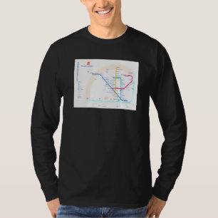 Lisbon Subway Map Portugal T T-Shirt