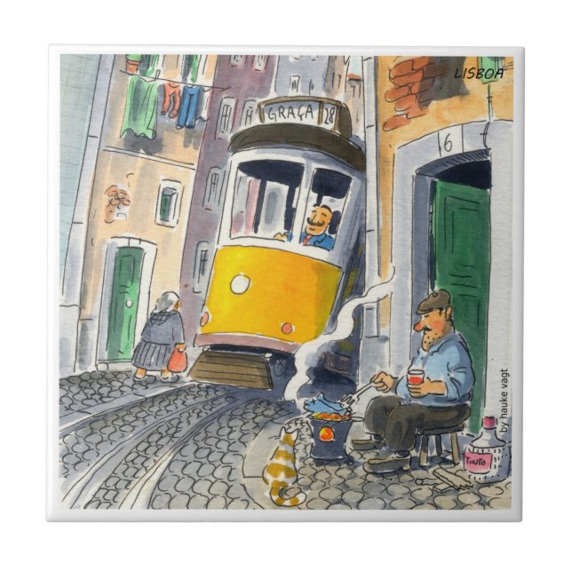 lisbon tile azulejo de lisboa 01 (Front)