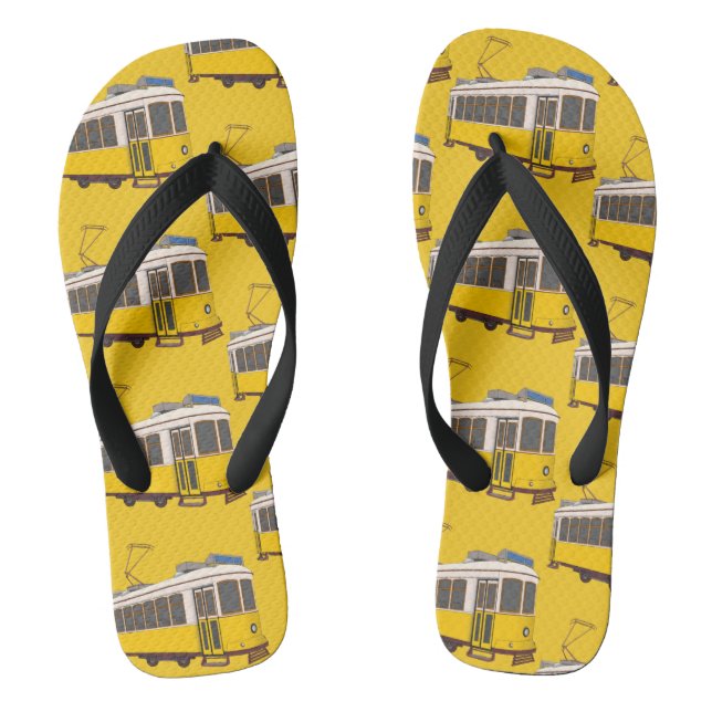Lisbon Tram 28 Flip Flops (Footbed)