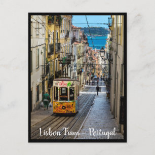 Lisbon Tram. City of Lisbon, Portugal Postcard